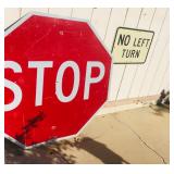 Stop Sign / No Left Turn