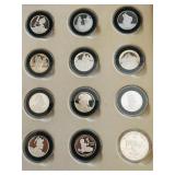 Sterling Silver Disney Cinderella Coins w/ Sleeve & COA