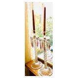 Crystal Candlestick Holders