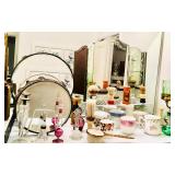 Vanity Trays / Perfume Bottles / Vintage Shaving Items