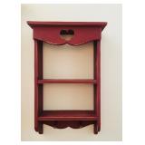 Red Wall Shelf