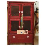 Vintage Red Cabinet