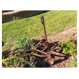 Antique Plow yard Decor