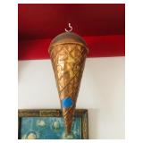 Copper Ice Cream Cone Display