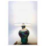 Antique Painted Lamp