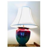 Antique Painted Lamp