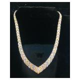 Sterling Tri-Color Necklace