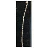 Diamond / Sapphire 10k Tennis Bracelet