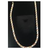 Sterling Tri-Color Necklace