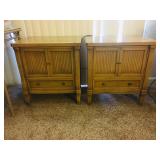 (2) Blonde Drexel Heritage Matching Nightstands