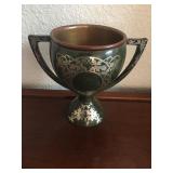 Sterling over Bronze Vase