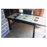 Table with Sliding Leaf - Seats 12 - Folds to Seat 6