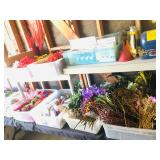 Faux Flowers Decor / Ribbon