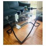 Modern Glass Metal Coffee Table