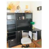 Black Storage Desk - Office Chair