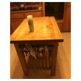 Portable Butcher Block Island