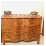 Vintage Tiger Oak Dresser