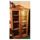 2nd Oak Display Cabinet converted to Wine Cabinet