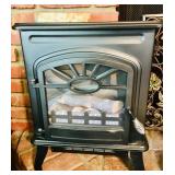 Black Electric Fireplace