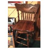 Carved barstool