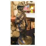Firefighter Statue - Bronze over cement