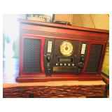 Innovative Technology Vintage Entertainment Center w/Turntable