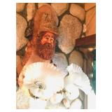 3 of 4 Carved Light Fixtures