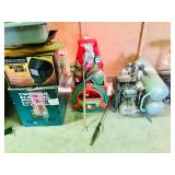 Welding equipment, compressor