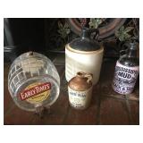 Vintage Stoneware Jug . Early Times Barrel