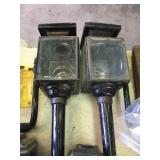 Antique Carriage Lights w/ Brackets