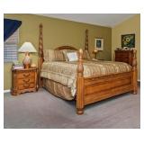 Ornate King Bed - Millennium Furniture by Ashley - Shown without Canopy Bars