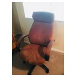 Brown Suede Office Chair