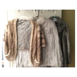 Mink Stole / Saga Fox Coat/ Rabbit Fur