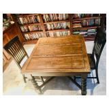 Antique English pub oak table