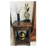 Hardwood end table/nightstand