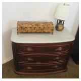 Antique dresser with marble top