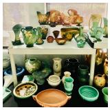 Vintage Pottery including Roseville, McCoy, Bauer, Redwing and others
