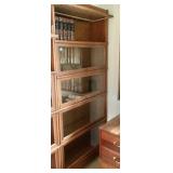 Hale 5 Shelf Receeding Door Lawyers Bookcase