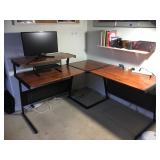 Office desk with return