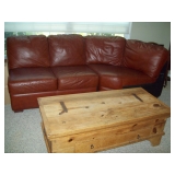 Leather Sectional (only one piece) & Coffee Table