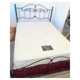 Queen Metal Bed / Queen Mattress Set priced Seperately