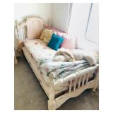 Twin White Wash Bed