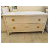 White Wash Hope Chest with Drawer