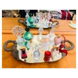 Vanity Tray w/ Perfume Bottles