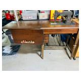 Vintage Sewing Machine Table