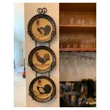 Rooster Plate Decor