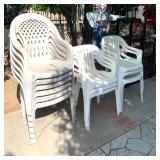 White Plastic Patio Chairs