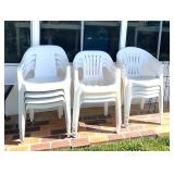 White Plastic Patio Chairs