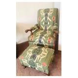 Southwestern Chair w/ottoman