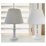 2 of 4 White Table Lamps